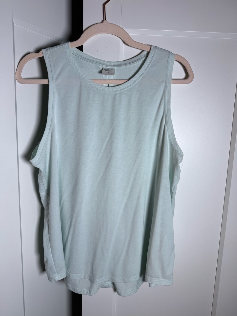 Athleta Pale Aqua Sleeveless Tank w/ Cutout Detail on Back